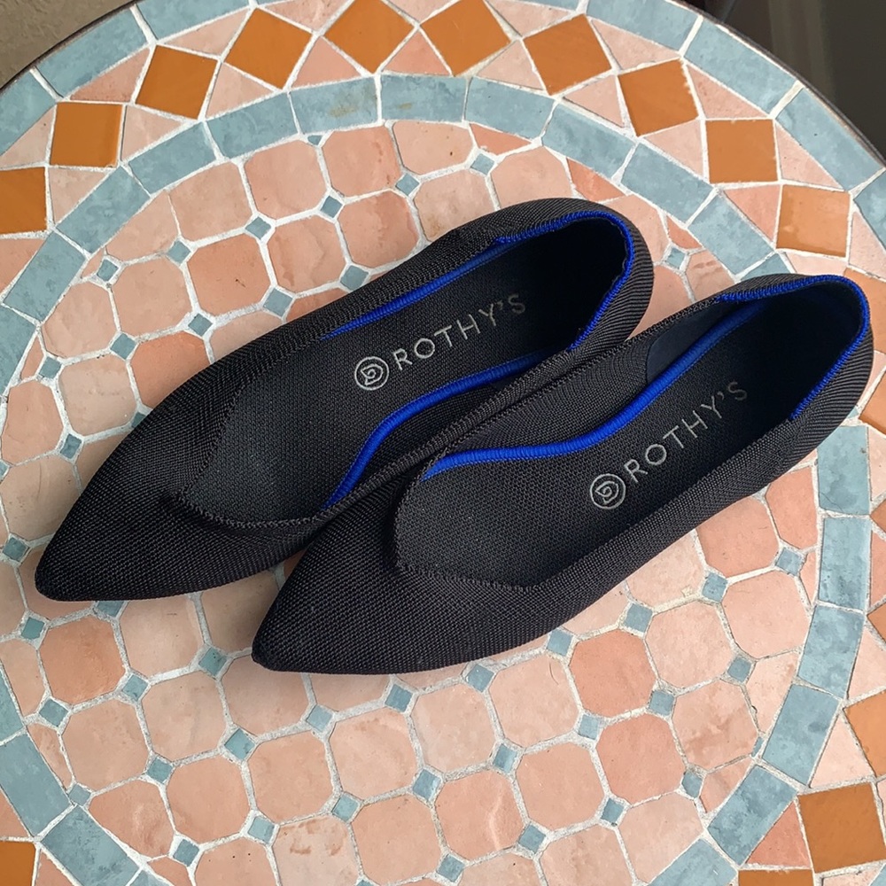 Rothy’s The Point black flats size W10.5